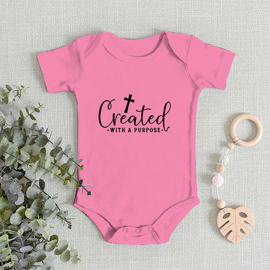 Created with a Purpose - Baby'S Onesie | Rabbit Skins 4400 (US)